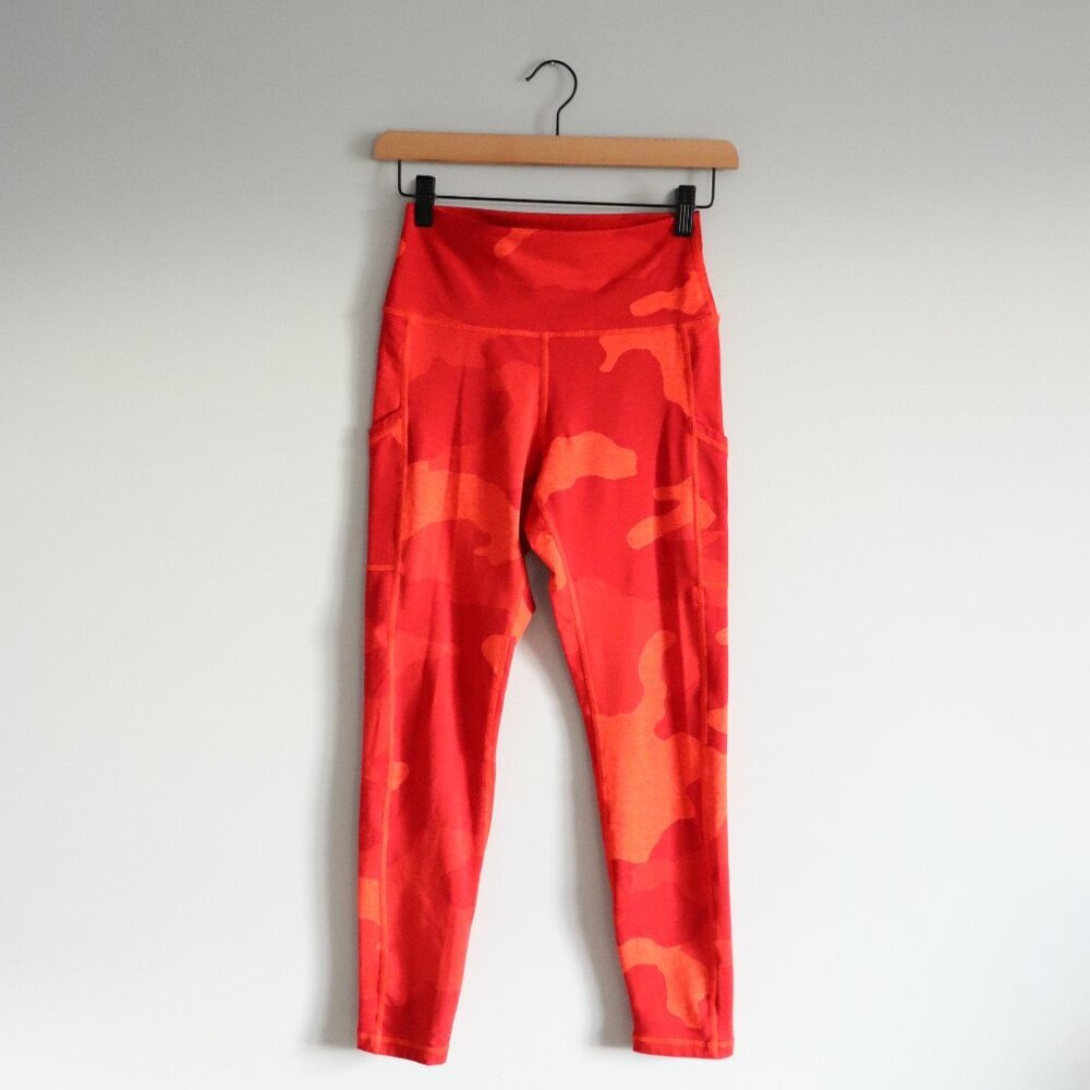 OFFLINE by Aerie The Hugger Women's M Orange High‎ Rise Stretch Pocket Leggings